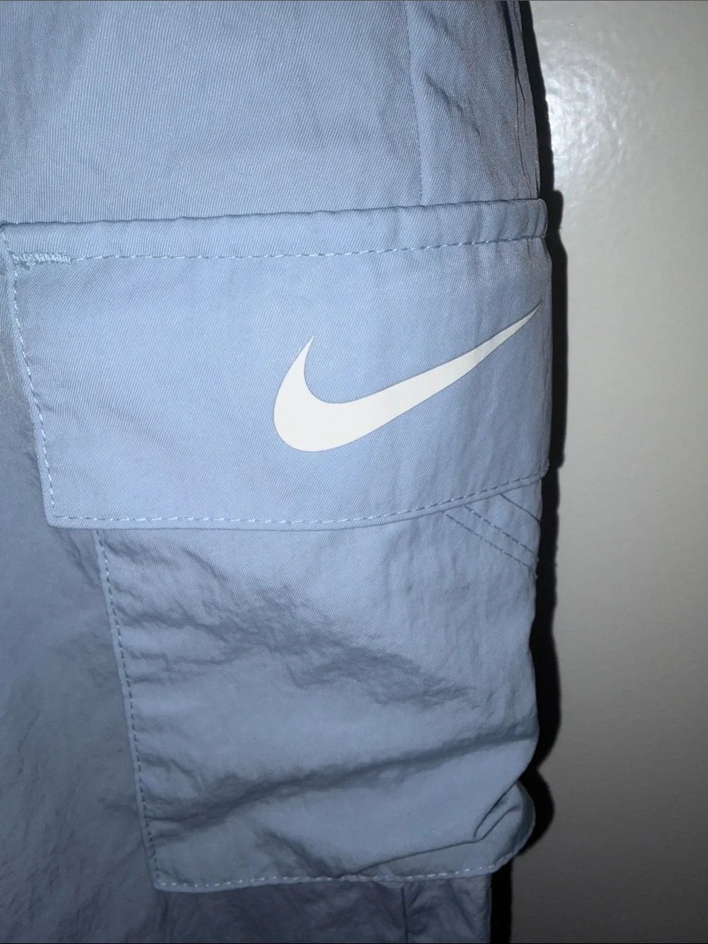 Nike women’s‎  Light Blue Cargo Track Pants L